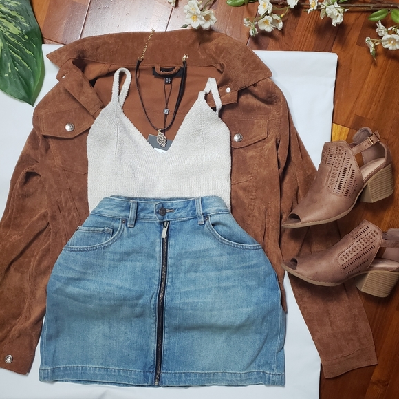 💥Size 2 LEFT💥Corduroy Jacket - Rust - Picture 3 of 3